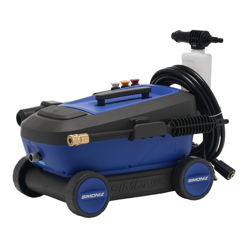 1600 PSI 1.25 GPM 4-Wheel Electric Power Pressure Washer with Foam Blaster Attachment V0842