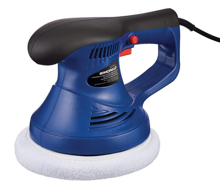 Brushed Corded Bonnet Random Orbit (Dual Action) Palm Grip Polisher & Waxer Kit, 8-in L3875