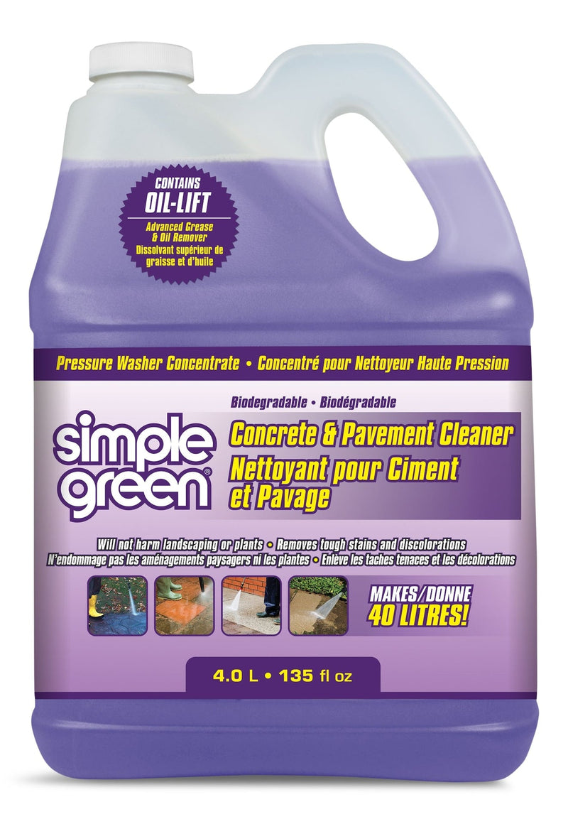 Concrete & Pavement Pressure Washer Detergent, 4L C1425