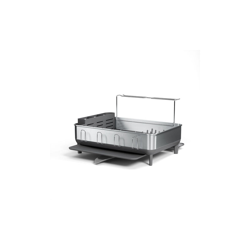 Large Steel Frame Dish Rack, Brushed Finish H4692