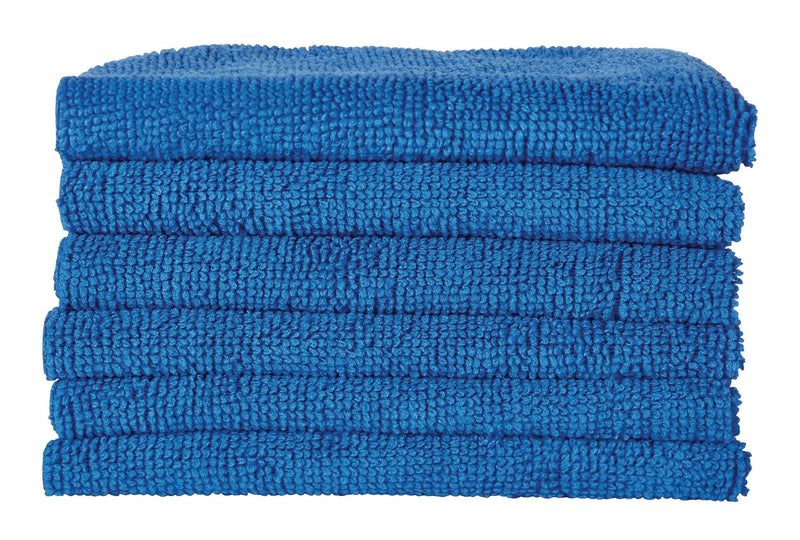 All-Purpose Machine Washable Microfibre Cloths, Blue, 40-pk K0171