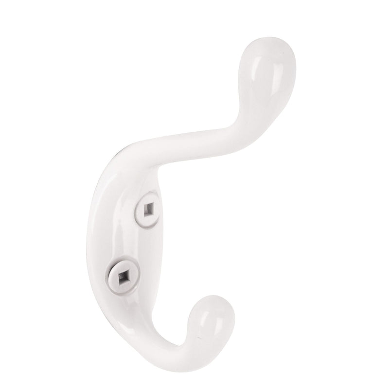 Single Hook, 3.5", White, 3pk N7090