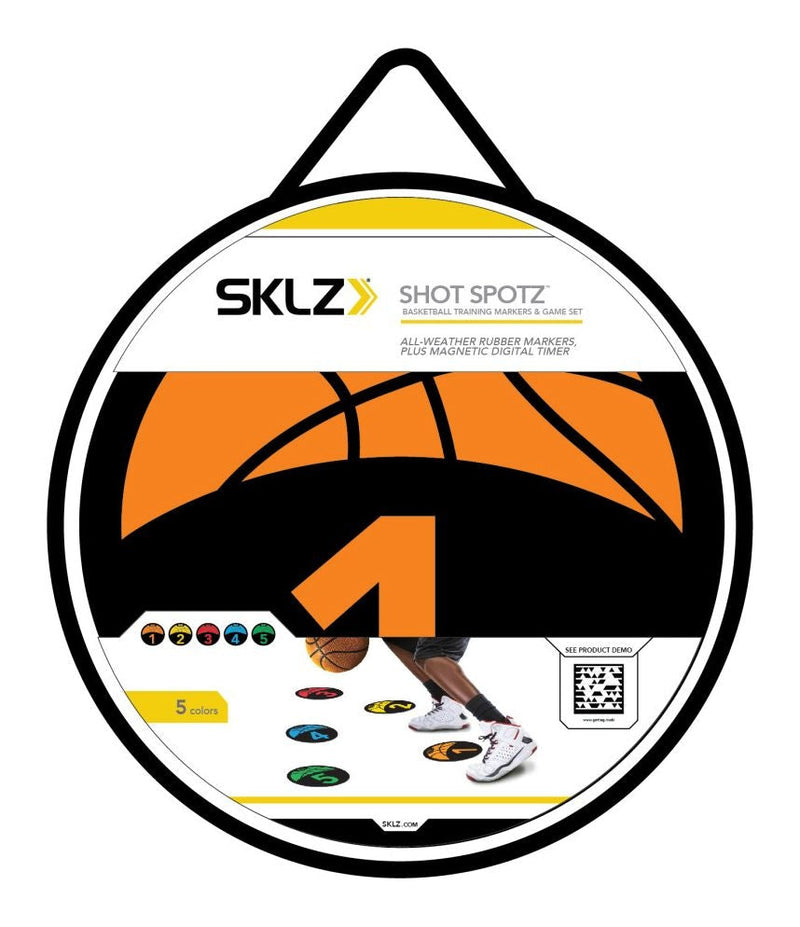 Shot Spotz Indoor/Outdoor Numbered Basketball Training Markers with Digital Timer S5665