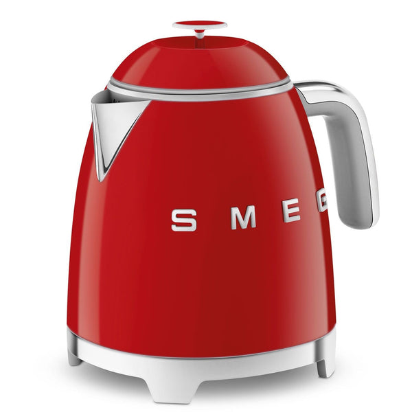 50's 1400W Retro Style Electric Mini Countertop Kettle with Cordless Base, Red, 0.8-L O0952