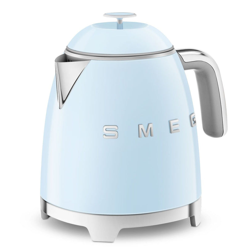Retro Style Electric Mini Kettle with Cordless Base, Light Blue, 0.8-L I5745