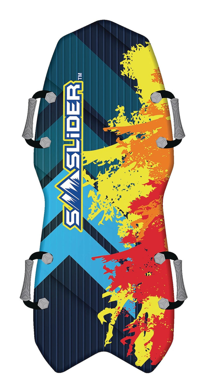 Snow Slider Splatter Kids' 2-Person Lightweight Foam Winter Snow Sled/Toboggan with Handles M5779