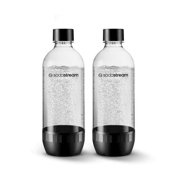 Classic Carbonating Bottle, Dishwasher Safe, BPA Free, Black, 1-L, 2-pk X6813
