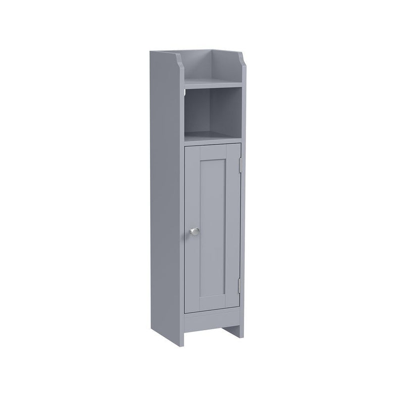 Home 6-Tier Dove Grey Cabinet with 5 Adjustable Shelves X7152