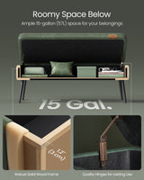 Home Modern Forest Green Ottoman Storage Bench