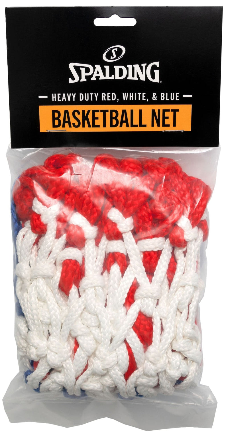 Heavy Duty Indoor/Outdoor Standard Replacement Basketball Net, Red/White/Blue Q2685
