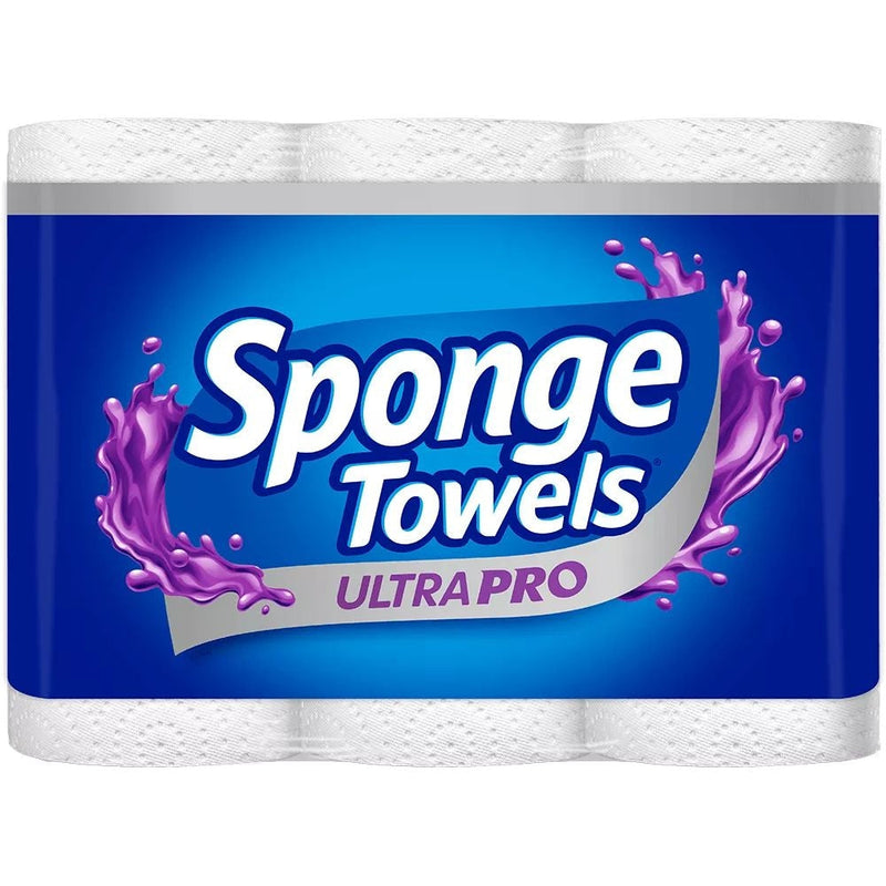 Sponge Ultra Choose-A-Size Paper Towel Rolls, 3-pk O4168