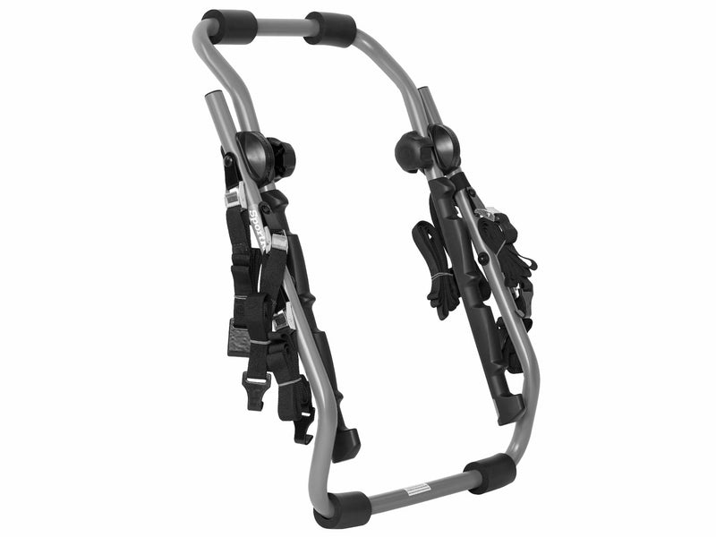 SR3162 Back-Up 3-Bike Trunk Mount Bike Rack with 6 Adjustable Straps, Granite Grey C9389
