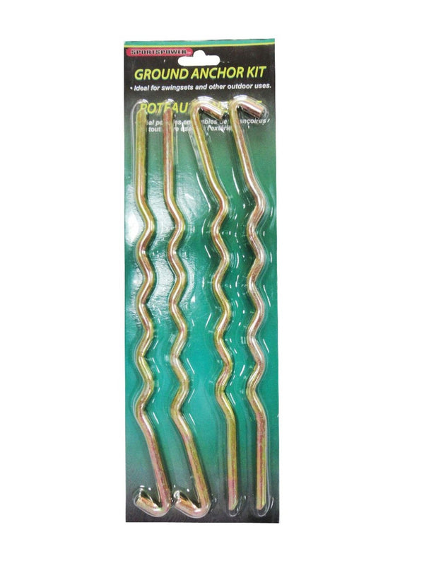 Outdoor Heavy Duty Steel Swing Set Anchors, 4-pk J9289