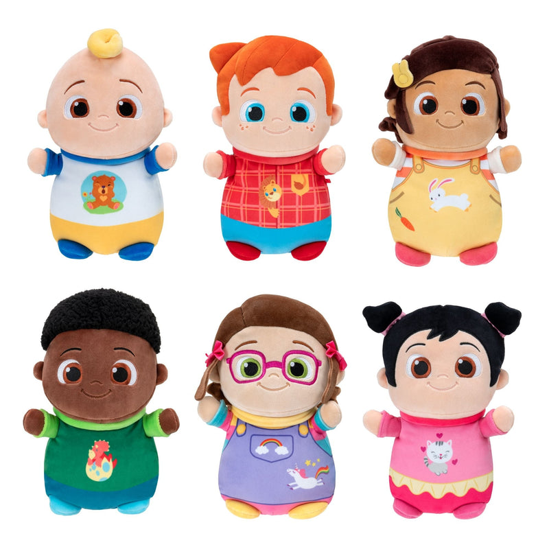 HugMees CoComelon Baby JJ Plush Doll, 10-inch Soft Plush Toy O2863