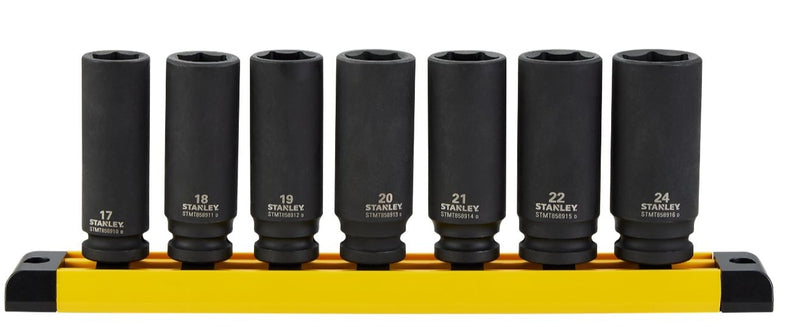 Pro 1/2-in Deep Impact Socket Set, Metric, 7-pc R2006