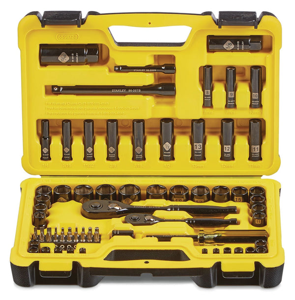 Professional Grade Black Chrome Socket Set, 70-pc, SAE/Metric O2686