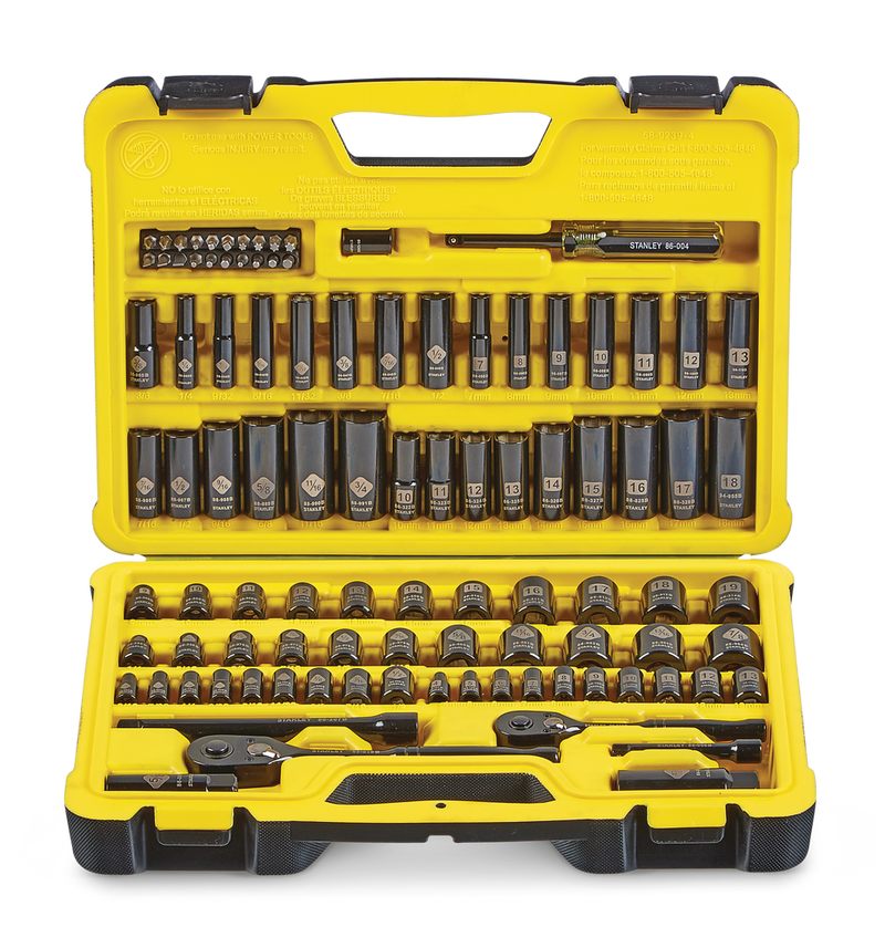 Professional Grade Black Chrome Socket Set, 99-pc, SAE/Metric O0779
