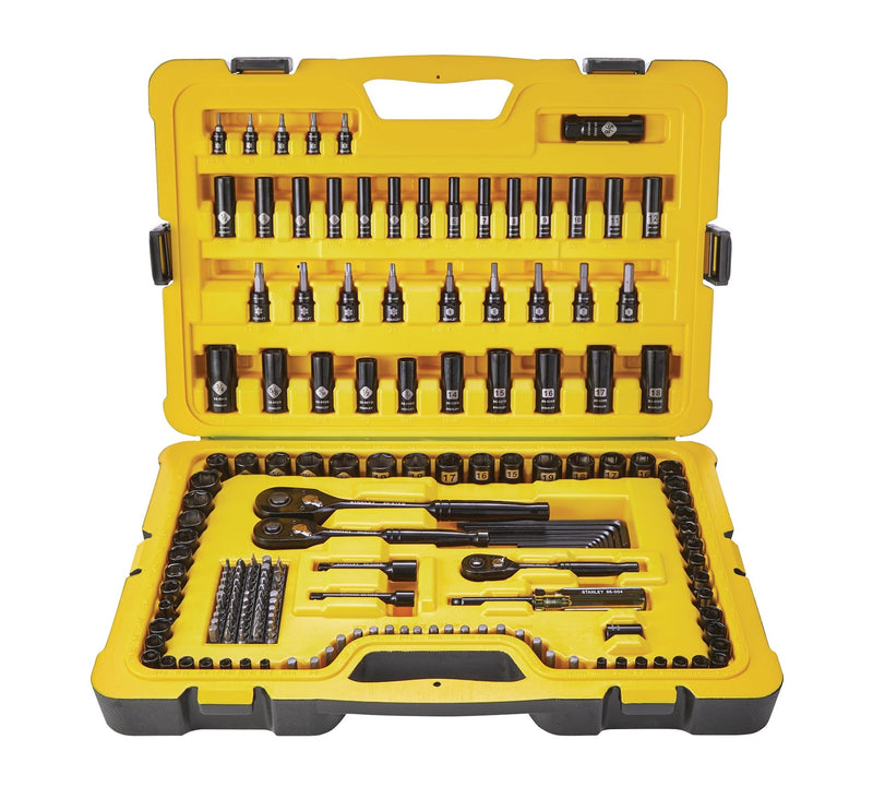 Professional Grade Black Chrome Socket Set, SAE/Metric, 197-pc G8250