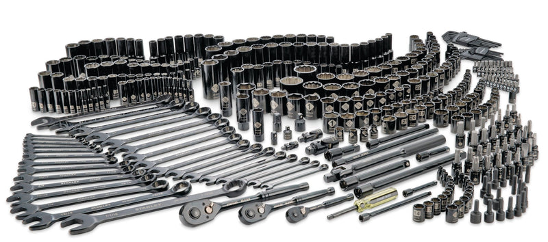 Professional Grade Black Chrome Socket Set, SAE/Metric, 427-pc S6902