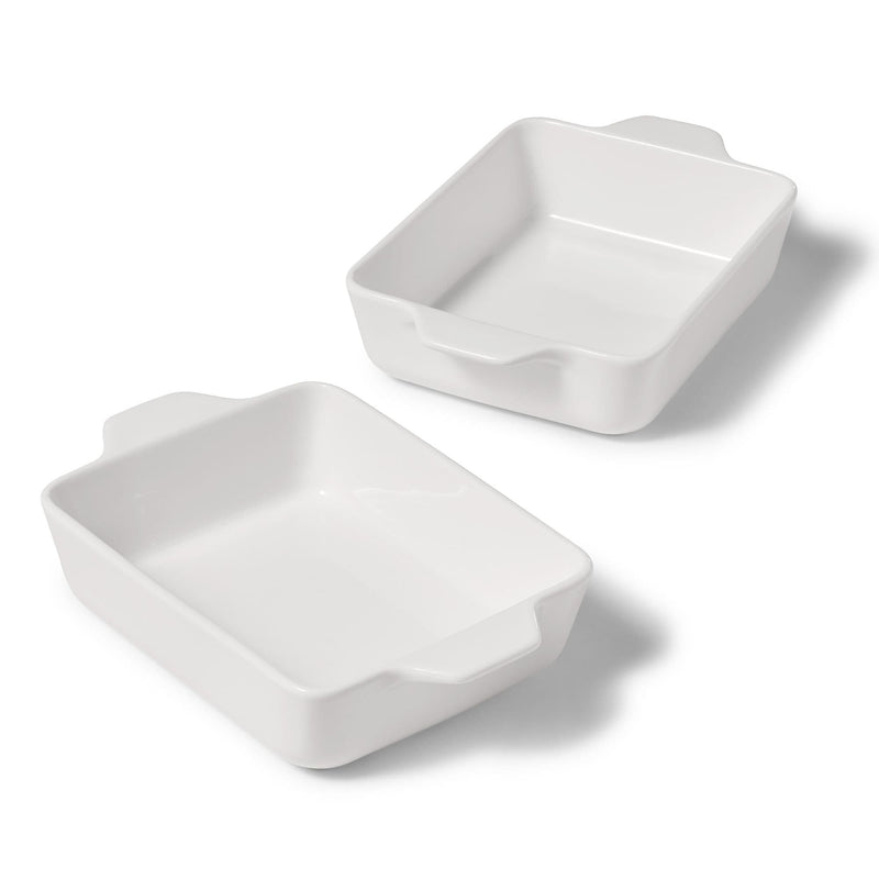 Gourmet Bistro Cooking Dishes, 2 Piece, White T8883
