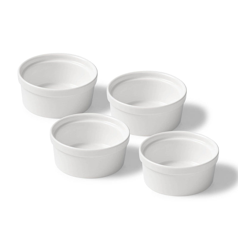 Gourmet Bistro Ramekin, 4 Piece, White U8273
