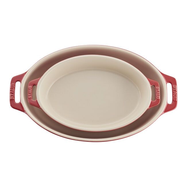Oval 2 piece Baking Set Cherry C6057