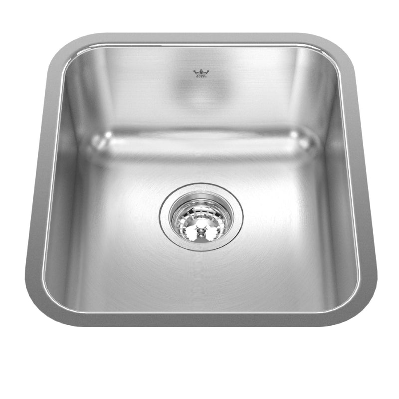 Single Stainless Steel Sink, 15.75x17.75-in P9931