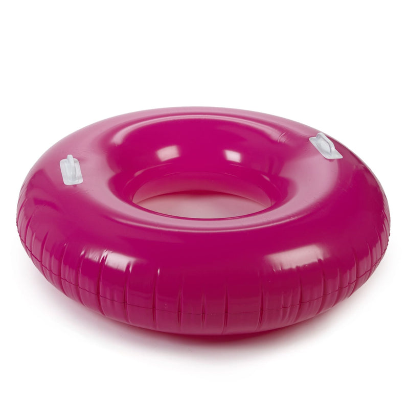 Inflatable Round Pool Swim Tube, 40 x 10-in, Assorted Colours N5536