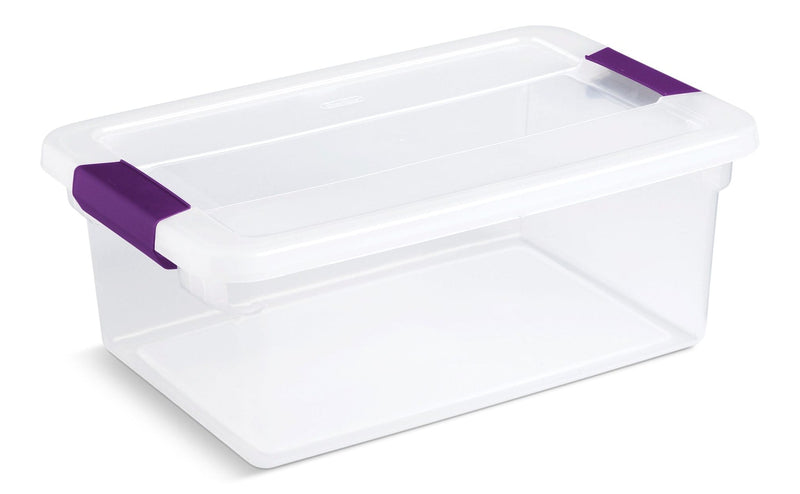ClearView Storage Box with Latched Lid, 14-L Y6901