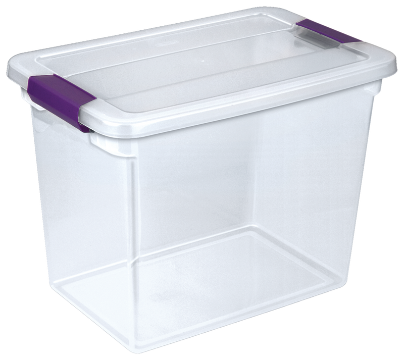 ClearView Storage Box with Latched Lid, 26-L C1704