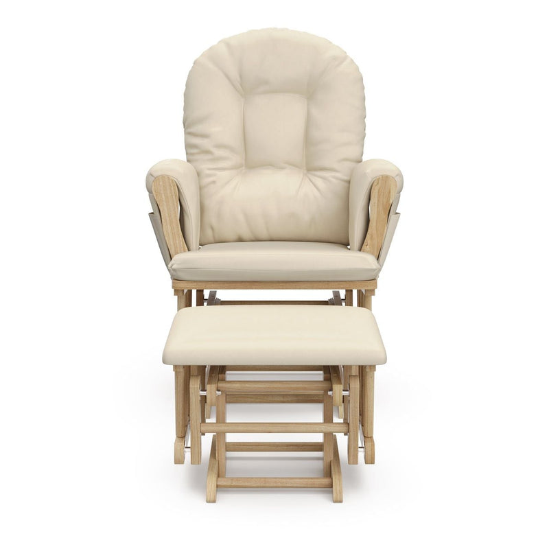 Hoop Glider and Ottoman, Natural/Beige H7844