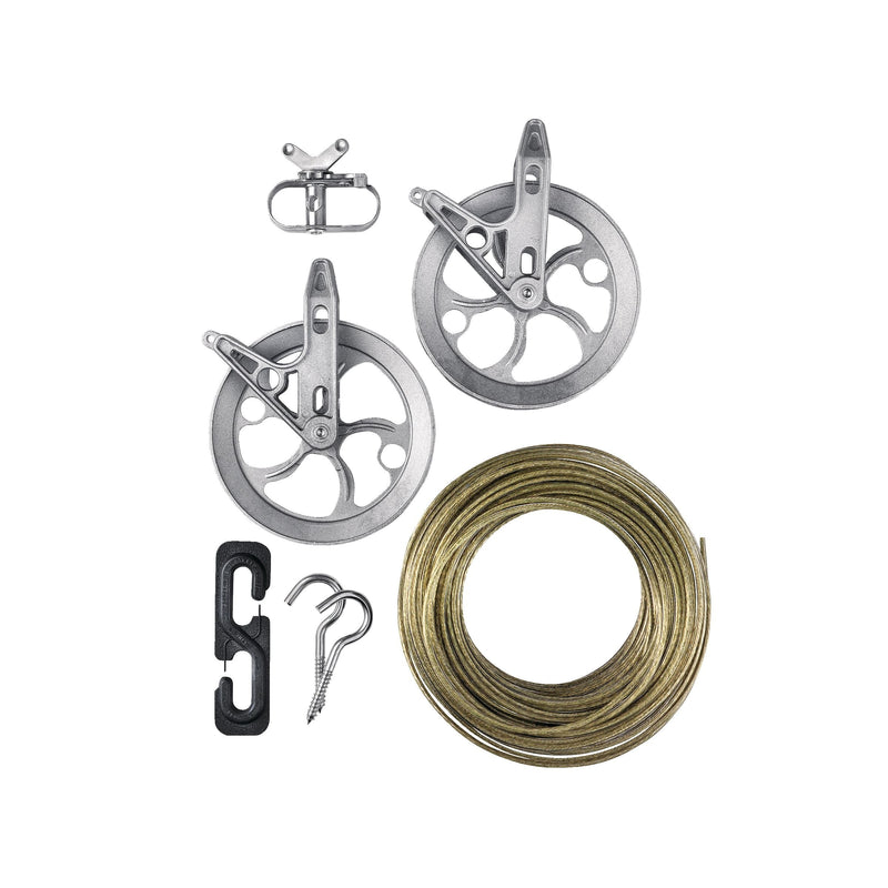 Heavy-duty Clothesline Kit for Indoor & Outdoor, 150-ft I6434