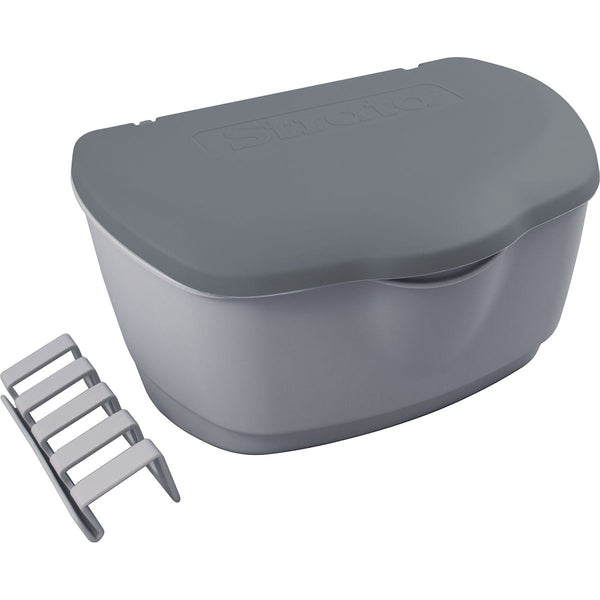 Plastic Clothespin Box, Grey H8719