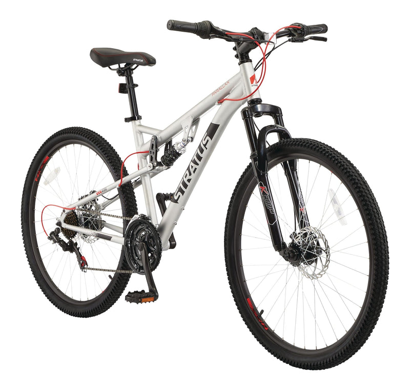 Parallax Dual-Suspension Mountain Bike, 27.5-in Wheel, Silver I1911