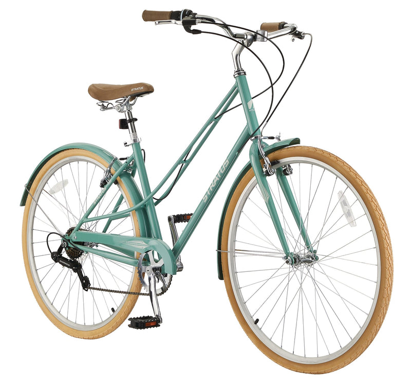 Trillium Adult Bike, 700C, 7-Speed Cruiser Bike, Green W4980