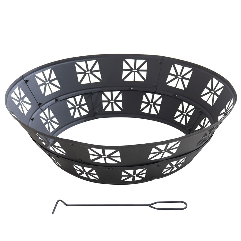Shelton Fire Ring, Black M7246