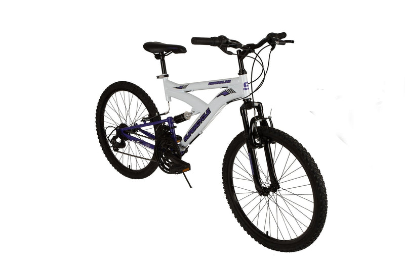 Adrenaline Youth DS Mountain Bike 24-in, White V0055