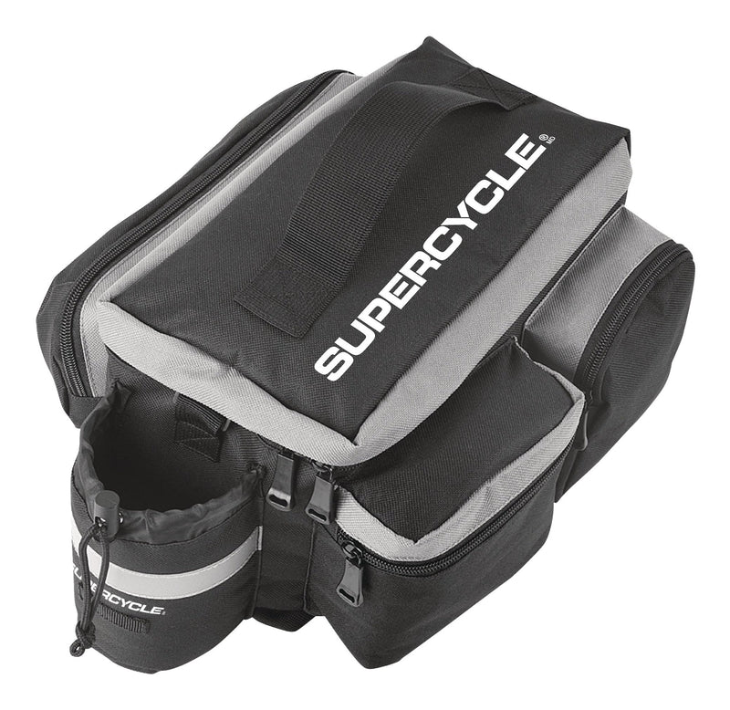 Rack Top Bike Bag withAluminum Foil & Reflective Strip, 8L, Black E2902