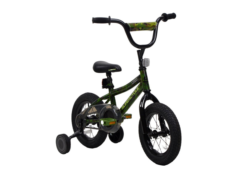 Youth Bike with Hi-Ten Steel Frame, 12-in, Camo C5964
