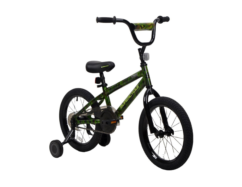Youth Bike with Hi-Ten Steel Frame, 16-in, Camo E1250