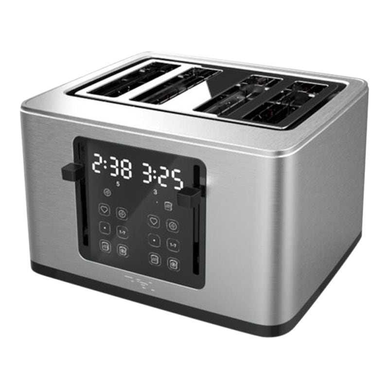 4-Slice Stainless Steel Digital Toaster, Extra wide slots, 7 Browning levels L9717