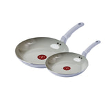 Viva Ceramic Refresh Non-Stick Frying Pan Set, Calm Blue, 20-cm & 26-cm, 2-pk