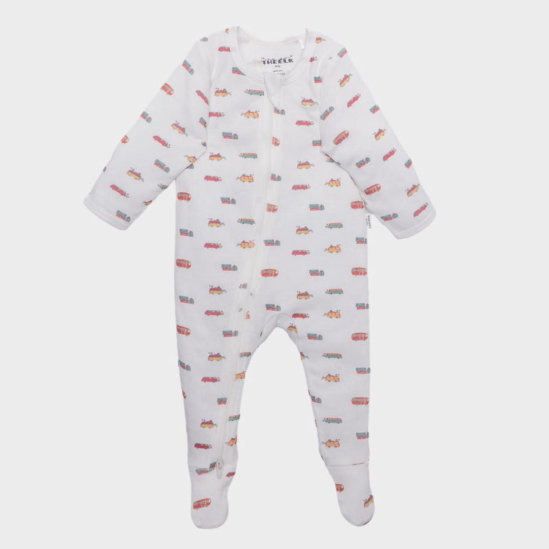Camping Print Premium Organic Cotton Zippy, Various Sizes O3542