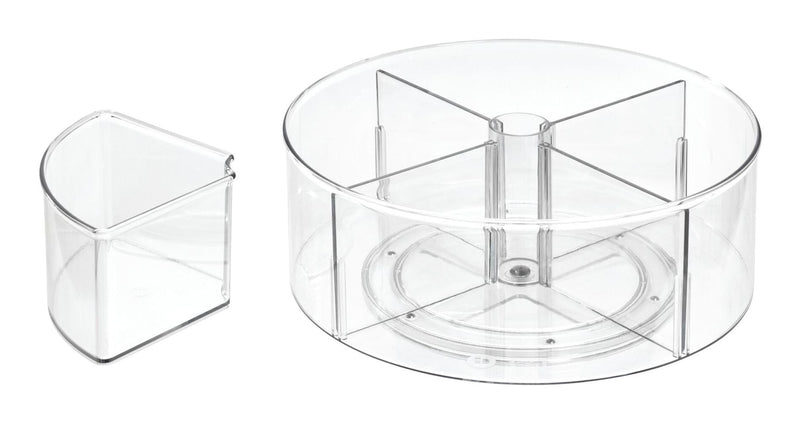 Clear Divided Rotating Turntable Organizer P8668