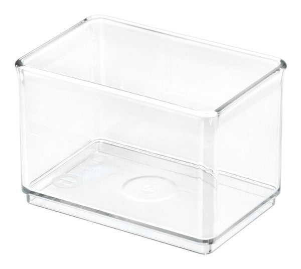 Clear Stackable Large Shallow Organizing Storage Bin, 1.75-L S3965