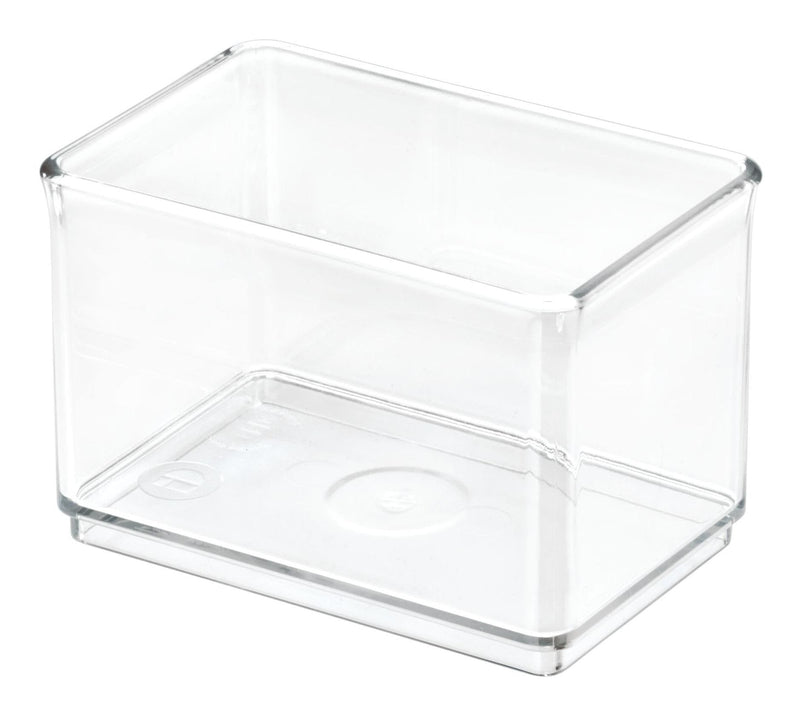 Clear Stackable Large Shallow Organizing Storage Bin, 1.75-L S3965