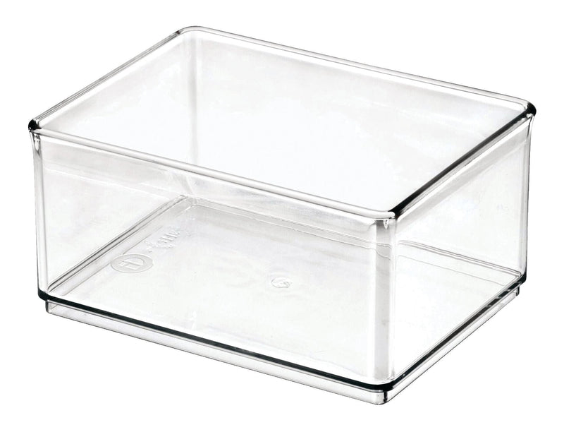 Clear Stackable Medium Shallow Organizing Storage Bin, 1.2-L A8300
