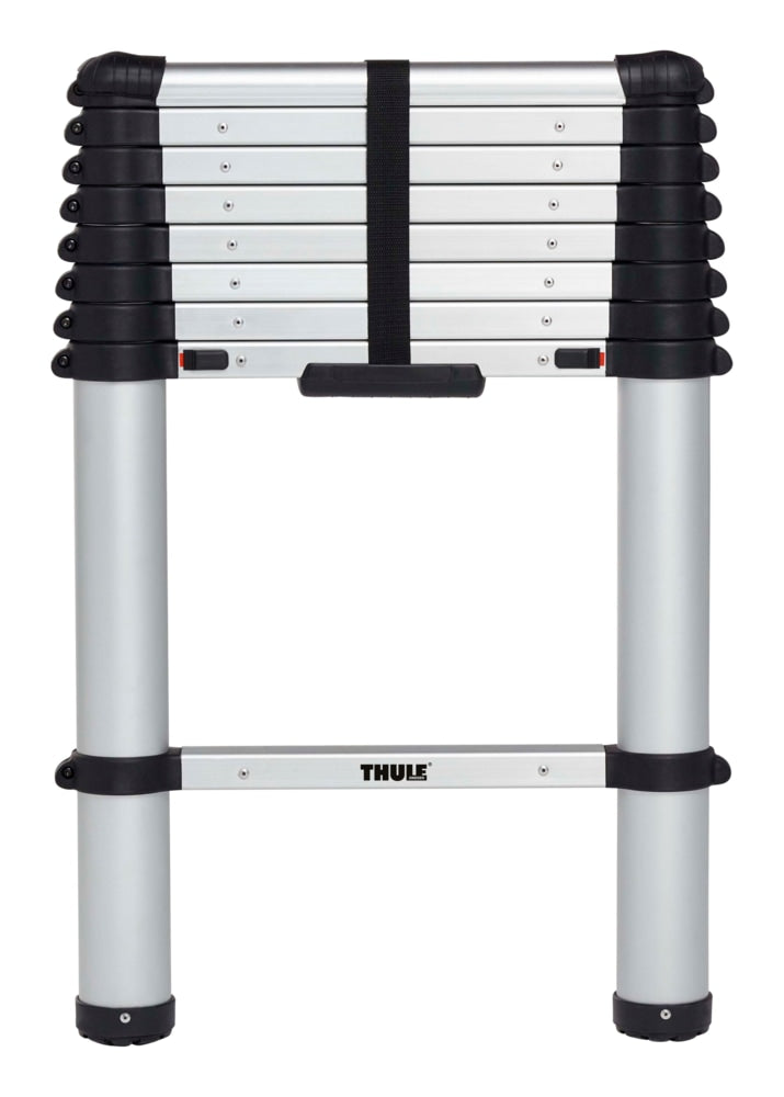 Van Ladder, Extendable with Storage Bag, Silver, 8.5-ft W3722