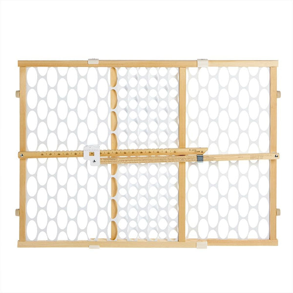 Quick Fit Oval Mesh Wooden Baby Safety Gate X0787