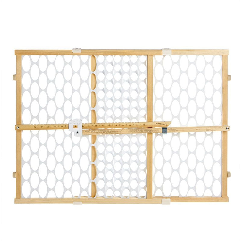 Quick Fit Oval Mesh Wooden Baby Safety Gate X0787